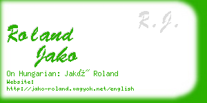 roland jako business card